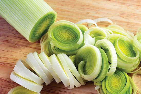 
“In any dish in which raw onions or scallions would be tasty, raw leeks would prove tasty, too.” — Merri Morgan; Greenville, W.Va
